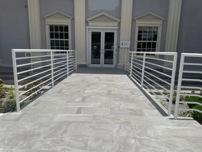Ramp & Stair Railing - Quantum Facilities Management - Campbell’s Welding